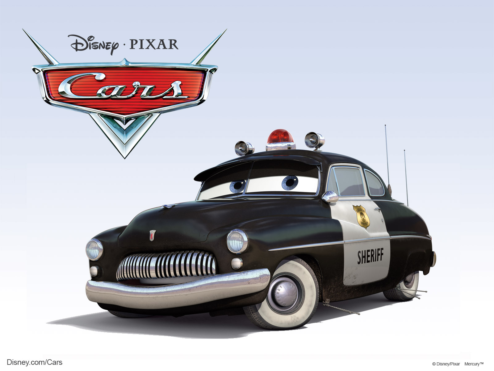 Sheriff The Police Car From Disney Pixar Cg Animated Movie Cars