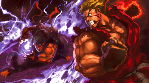 Evil Ken Wallpaper Vs Ryu By Poojipoo