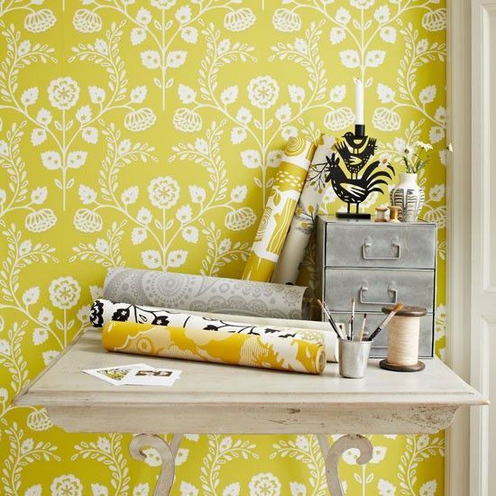 Tangy Yellow Wallpaper Home Decor To Inspire Ideas Furniture