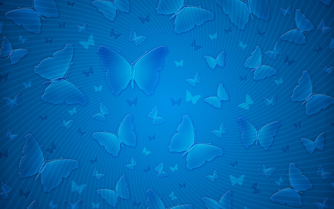 Butterfly Blue Wallpaper Image