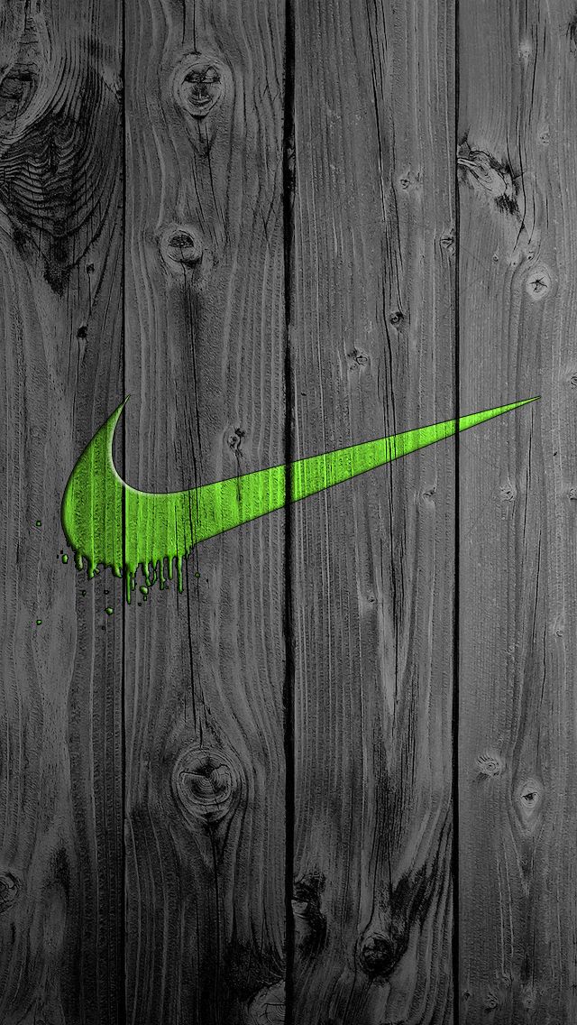 Green Nike iPhone Wallpaper