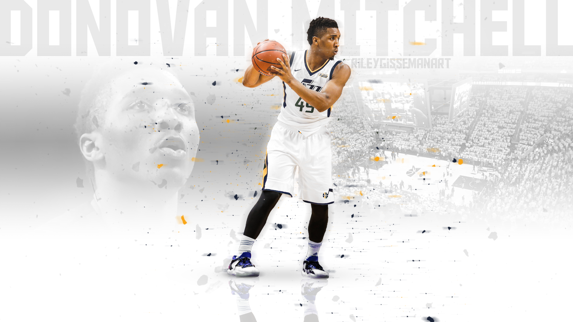 Donovan Mitchell wallpaper by JogeRetro  Download on ZEDGE  bd5f