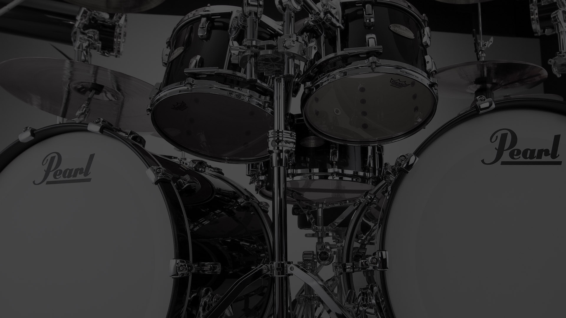 Drummer Wallpaper Black And White Pearl Drums