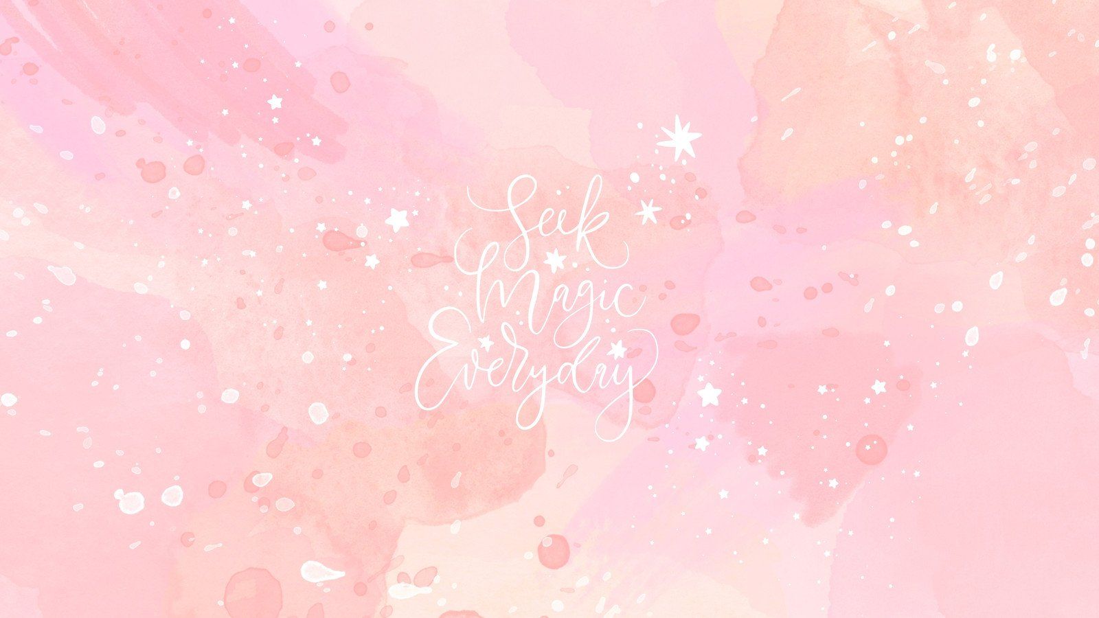 Aesthetic Pink Desktop Wallpaper