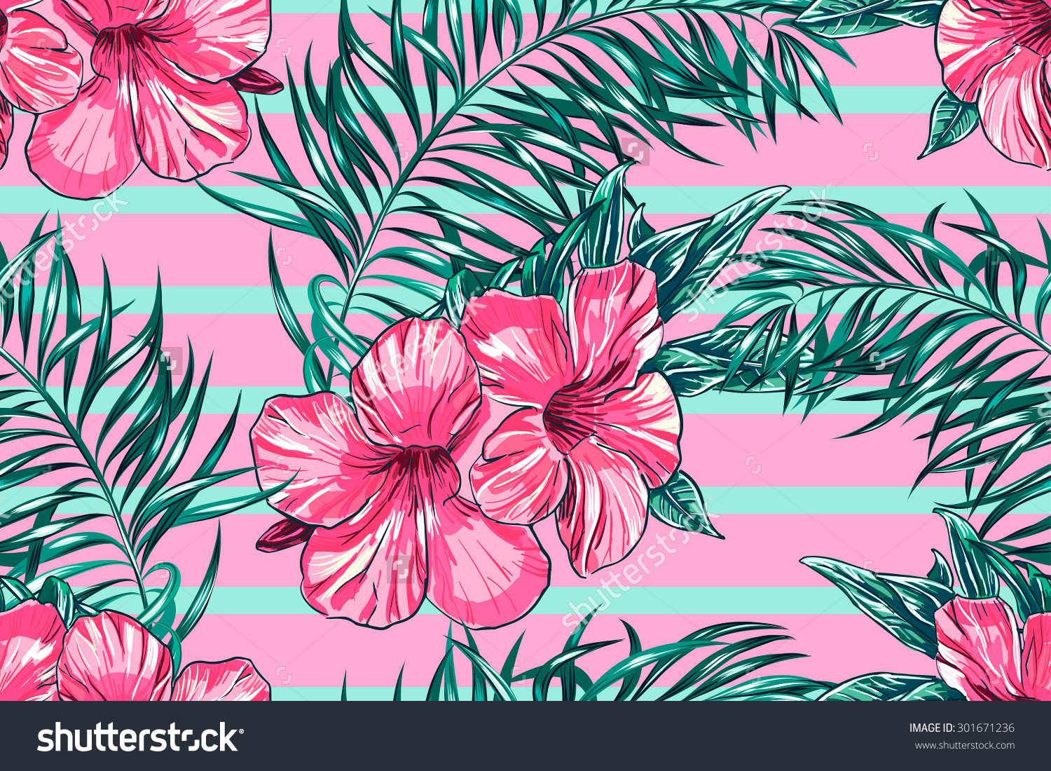 Pattern Background Exotic Print Wallpaper