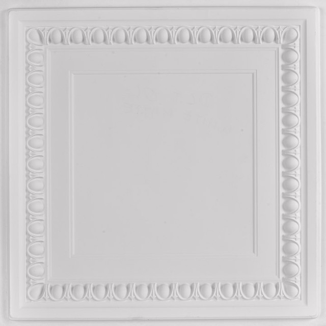 Faux Tin Ceiling Tile X24 Dct White Matt Wallpaper