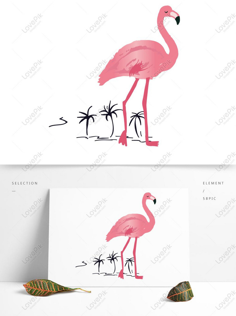 Hand Painted Beautiful Flame Bird Can Be Used As A Commercial El