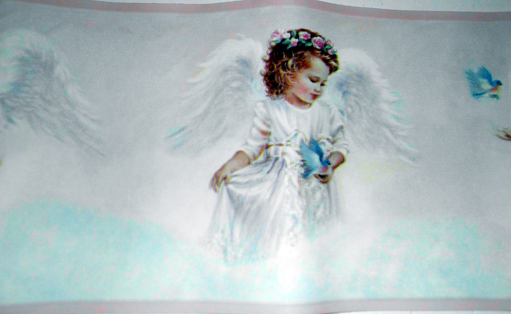 Heavenly Angels Children Wallpaper Border X Yds New