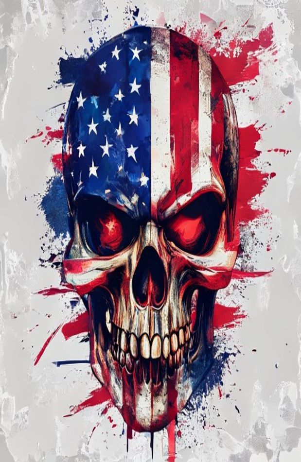 American Flag Punisher Skull Wallpaper