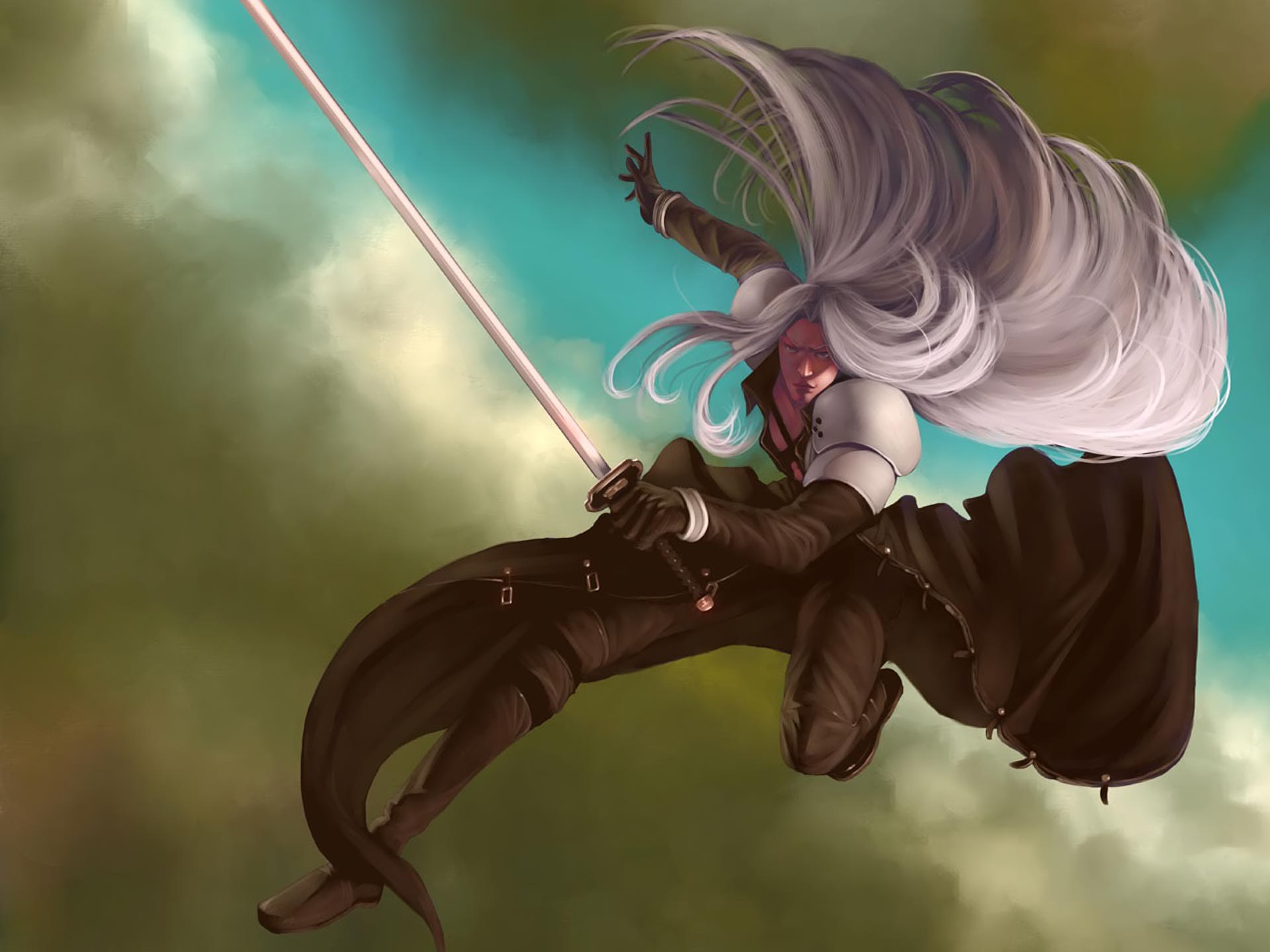 Final fantasy Sephiroth Desktop Wallpaper WallpaperCowcom