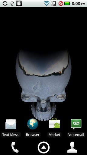 3d Moving Skull Live Wallpaper App For Android