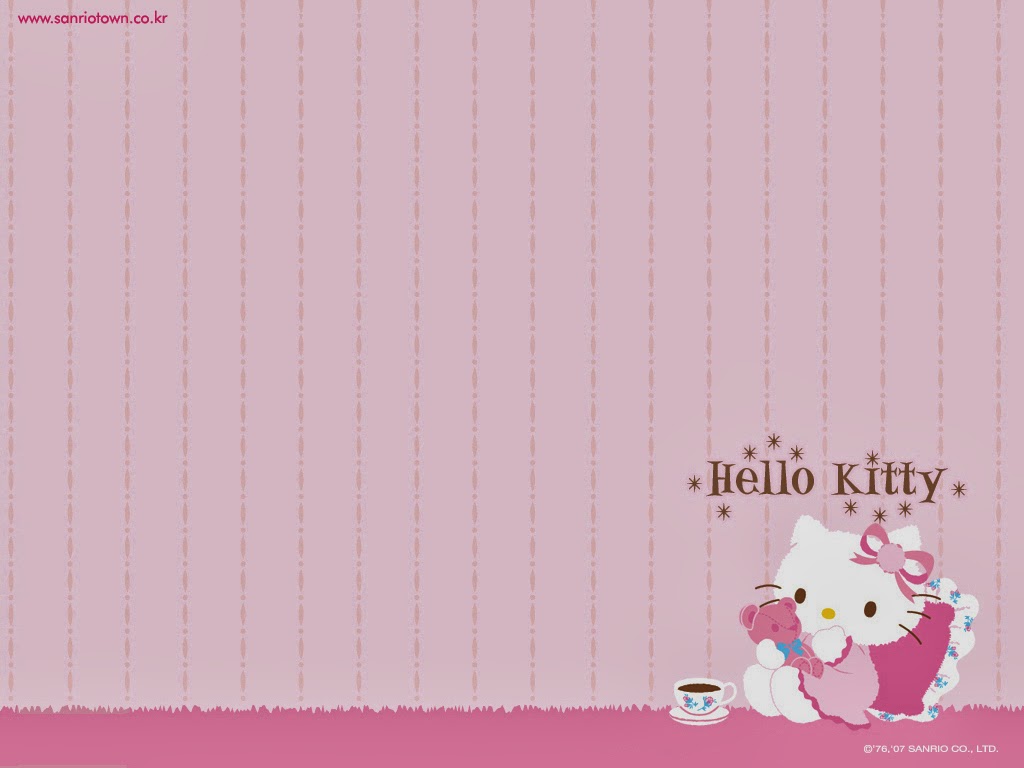 hello kitty wallpaper pink and black 1024x768