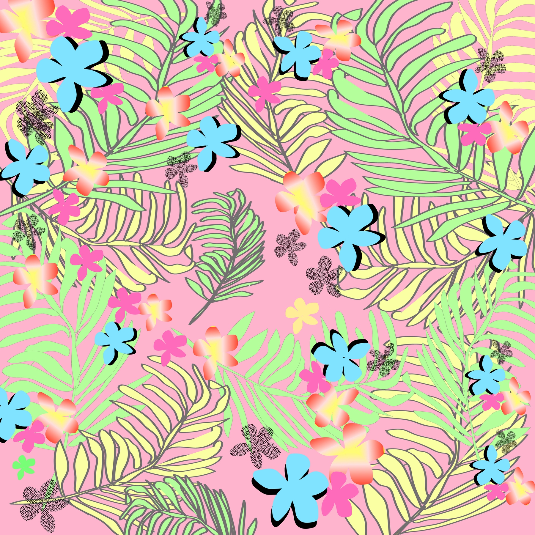 Tropical Leaves Wallpaper