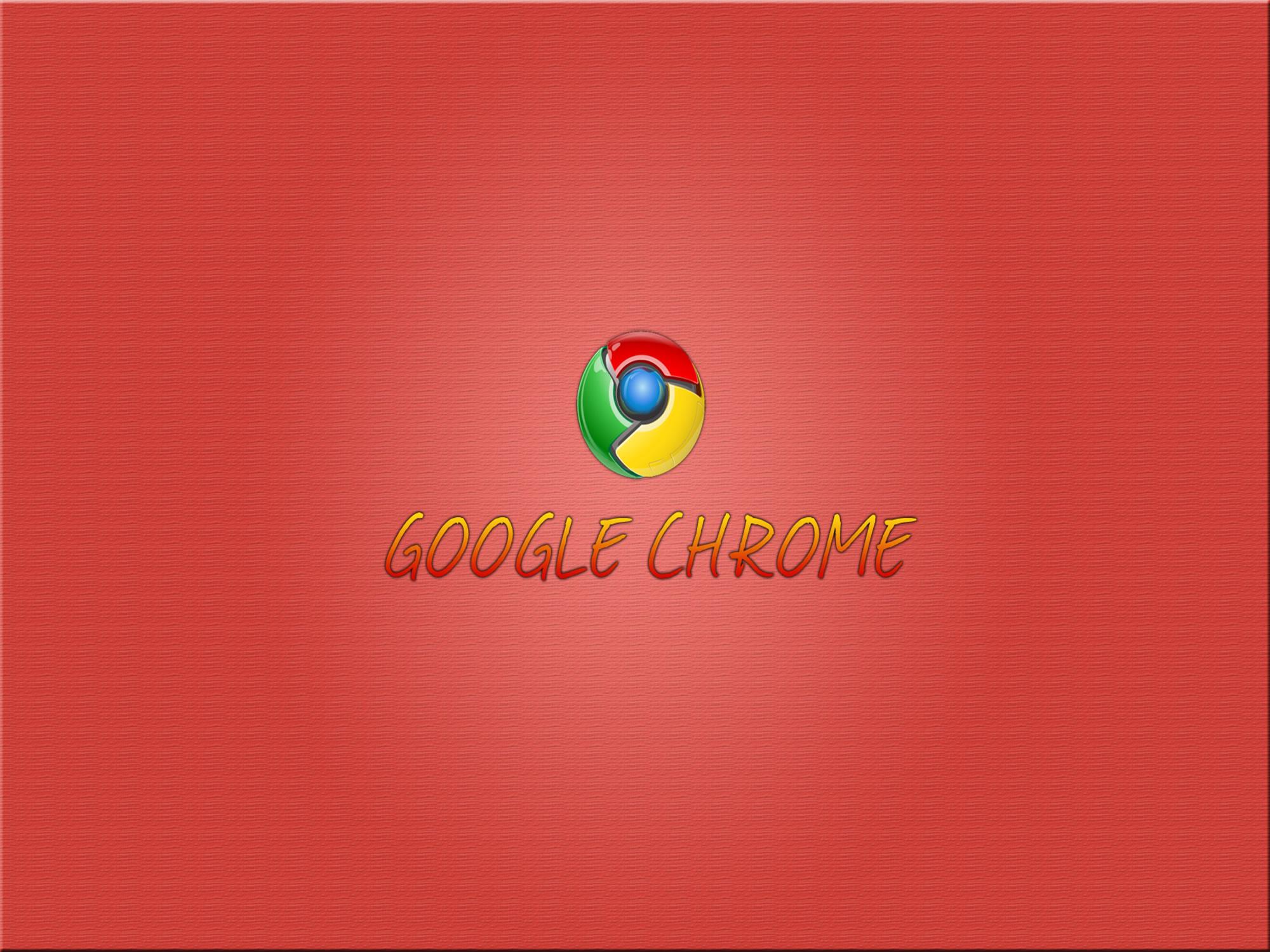 Google Chrome Vermelho Papel De Parede Sobre