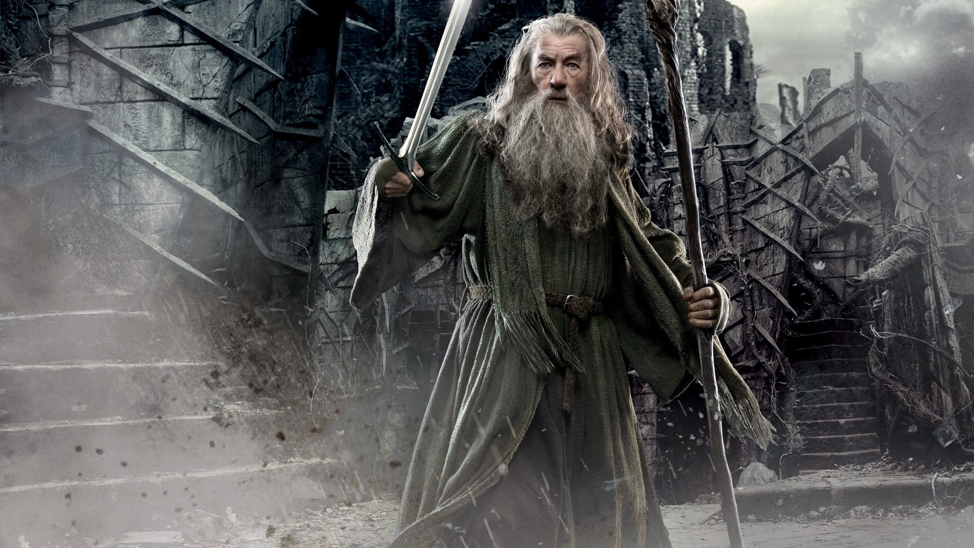 The Hobbit Gandalf Digital Wallpaper