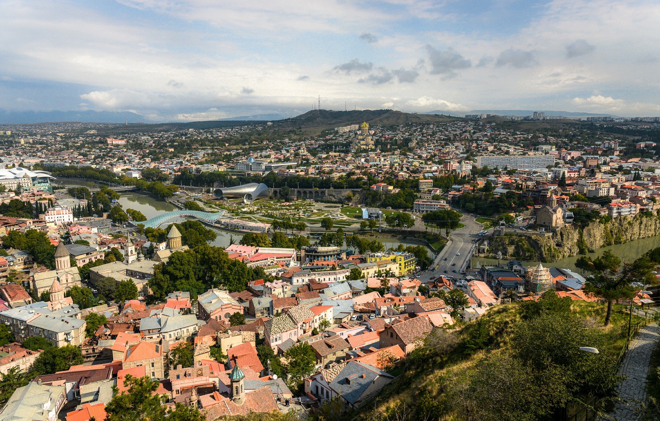 Wallpaper Tbilisi Panorama Home Georgia