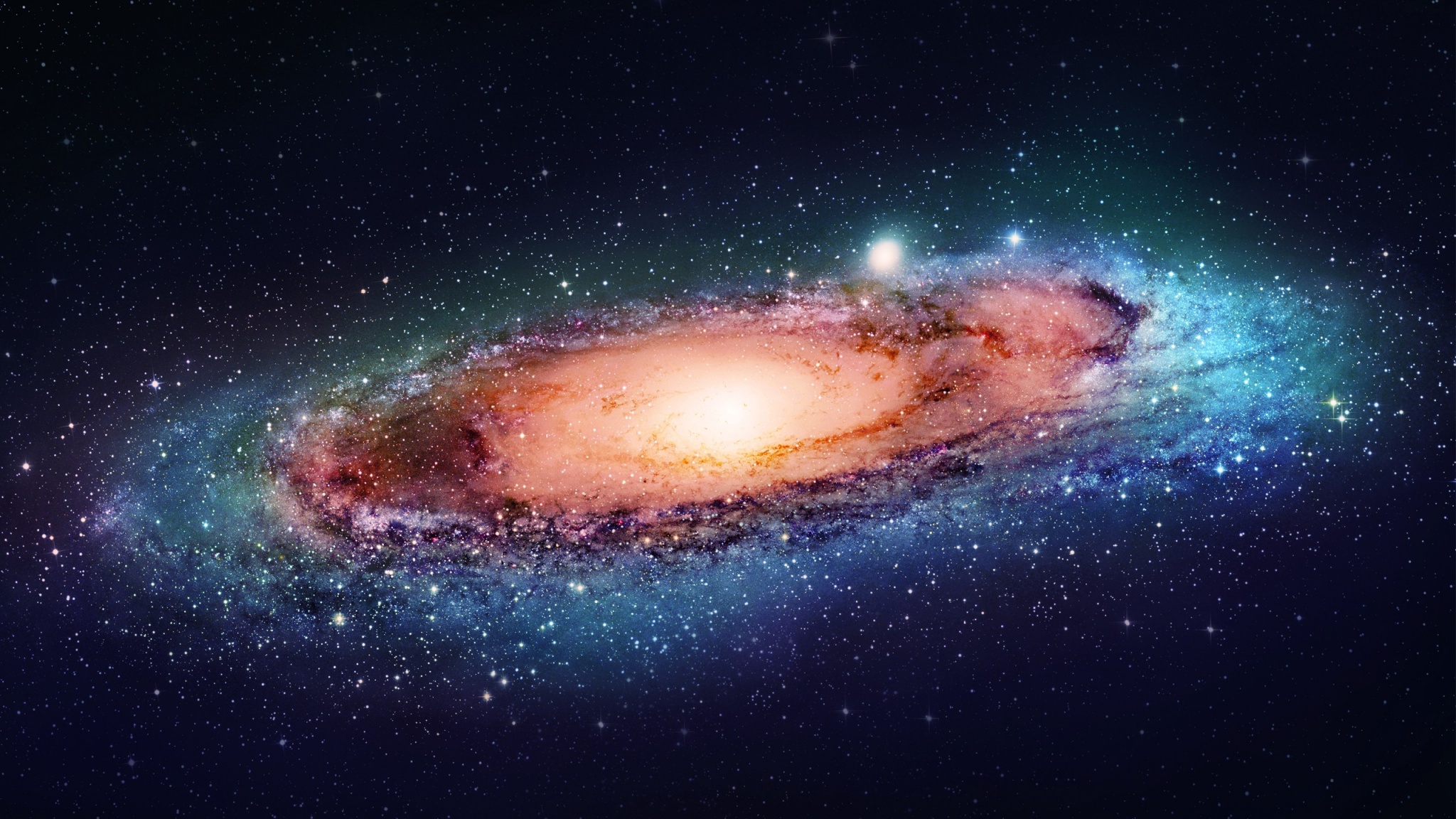 Andromeda Galaxy Space X Close