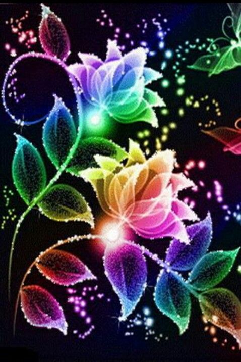 Color Rainbow Flowers Rainbows And Flower Background