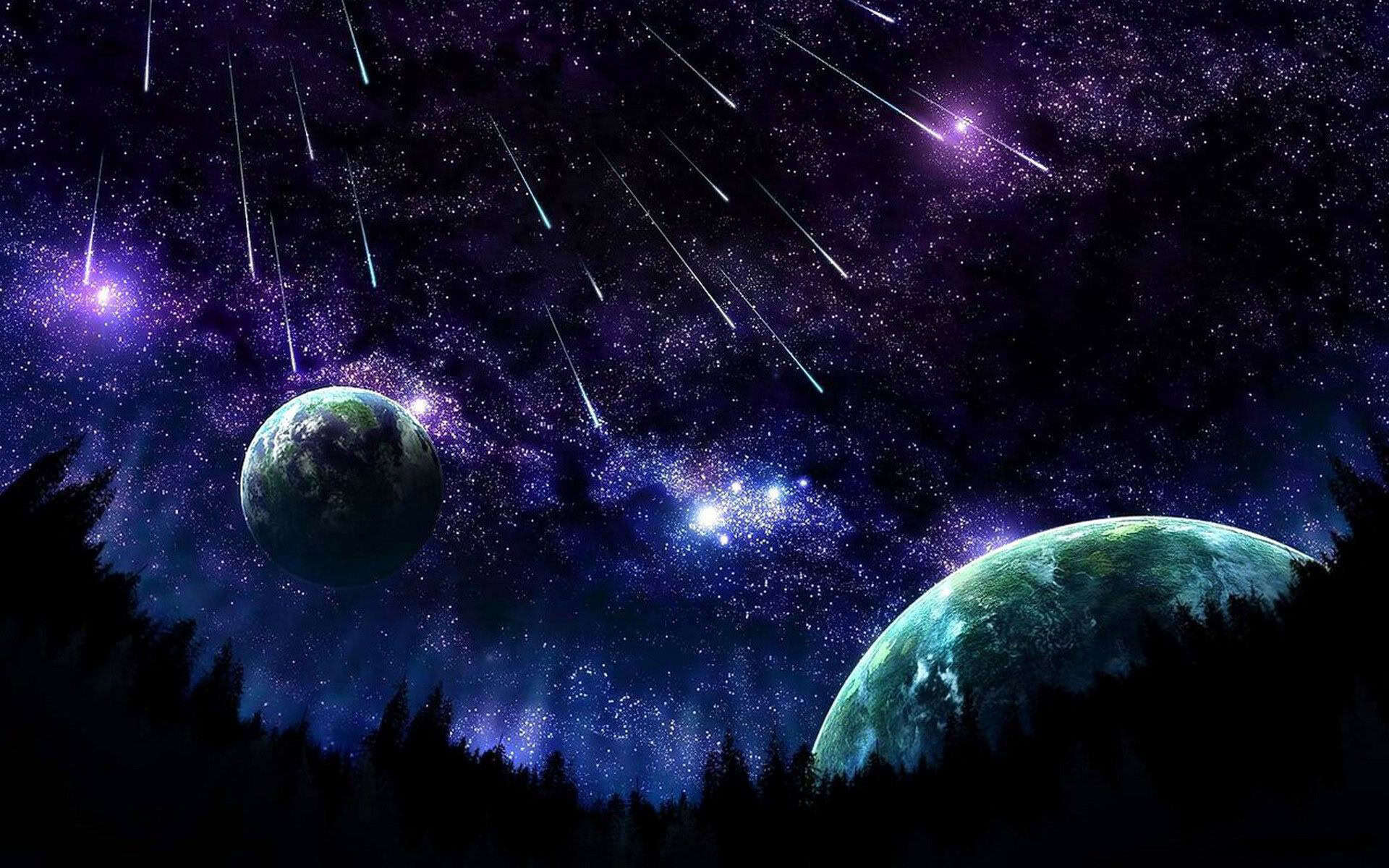 Desktop Night Sky HD Wallpaper
