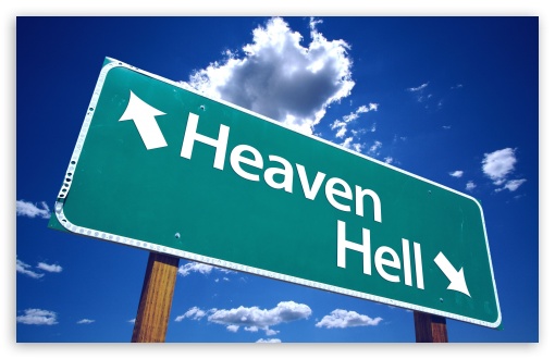 Heaven And Hell Sign HD Wallpaper For Standard Fullscreen Uxga Xga