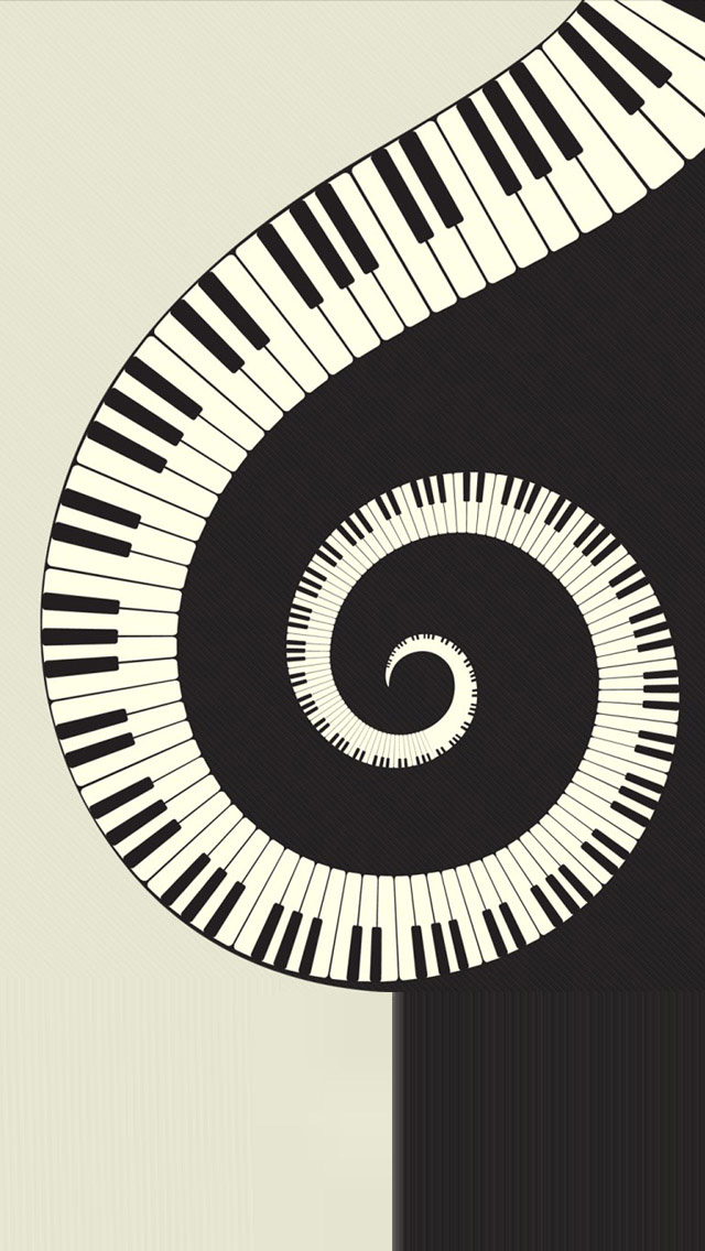 iPhone Wallpaper HD Rotating Piano Background