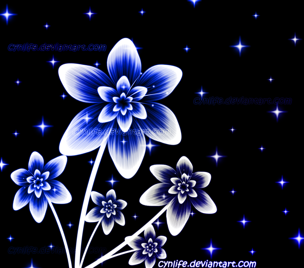 Glowing Flower Background By Cynlife