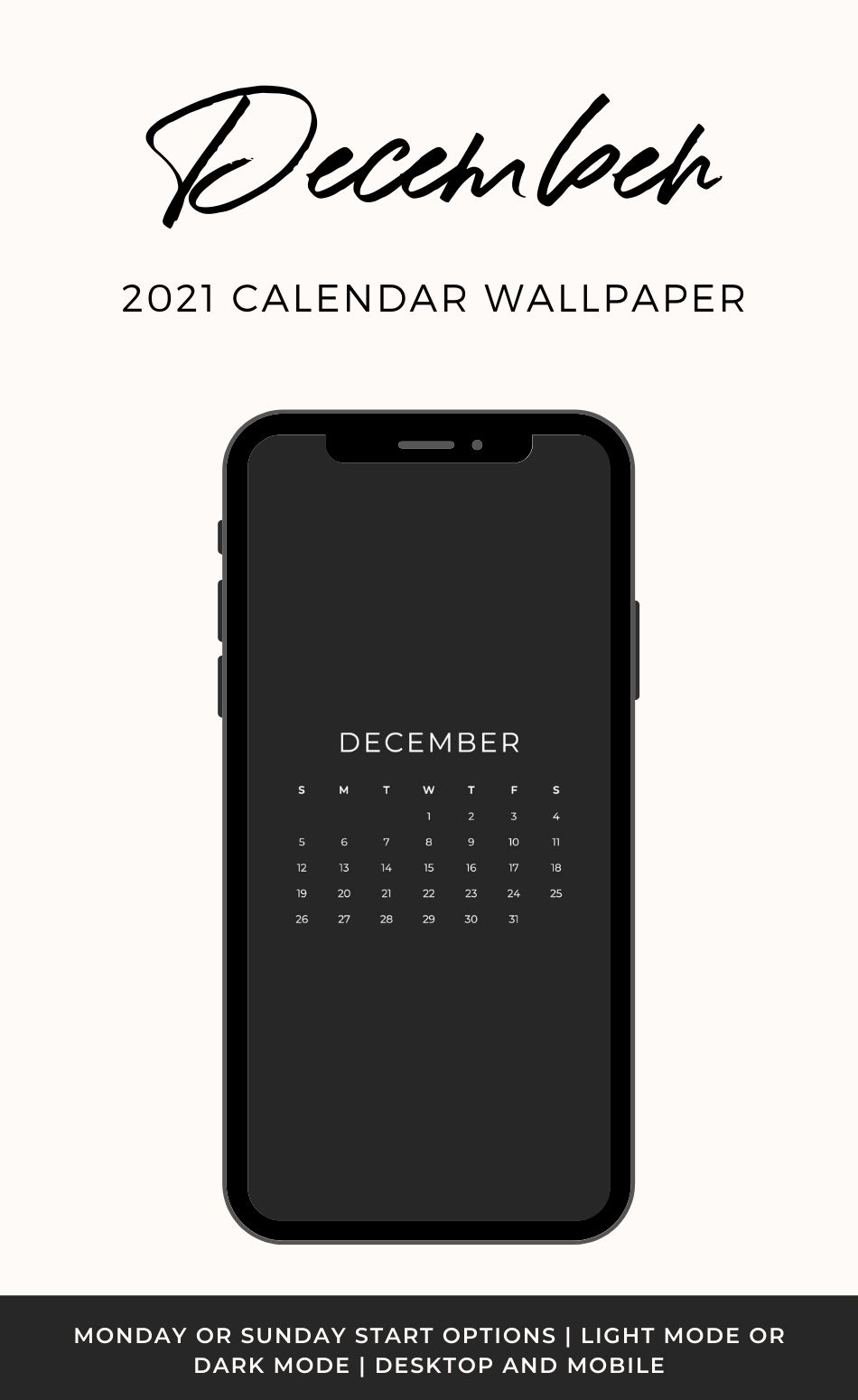 December Calendar Wallpaper Thyme Is Honey