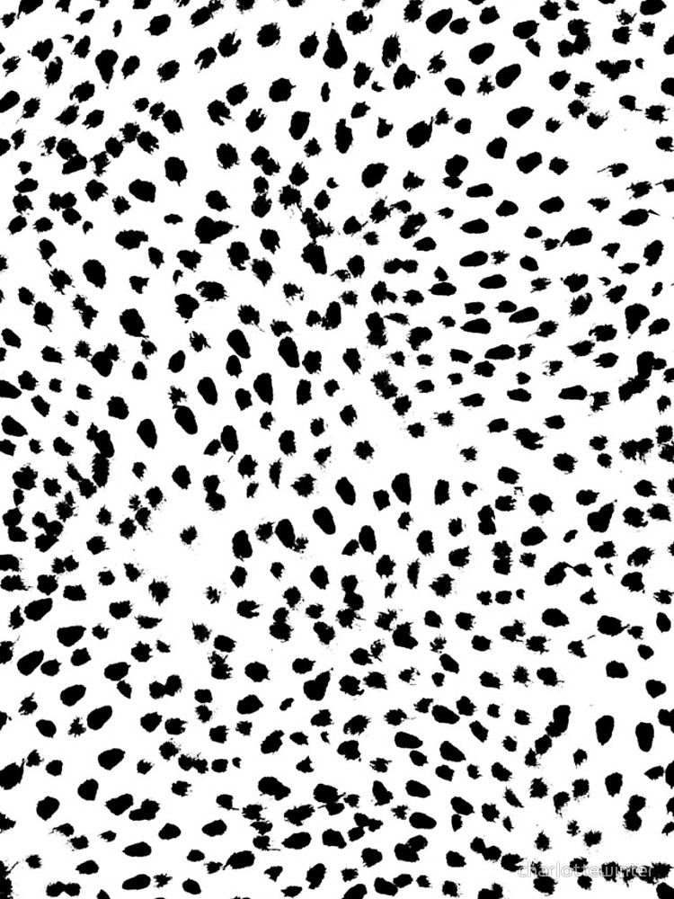 Nadia Black And White Animal Print Dalmatian Spot Spots Dots