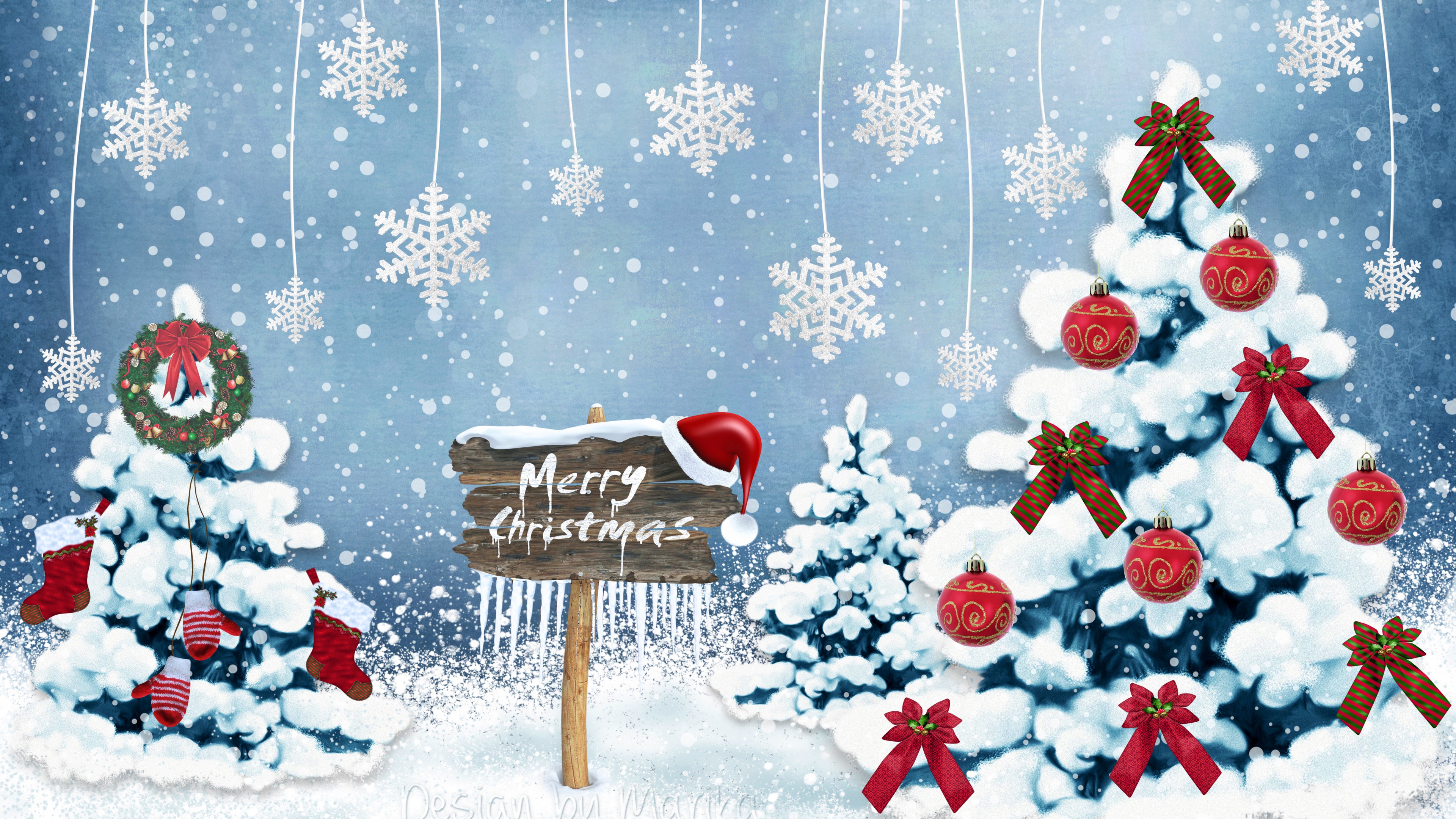 Merry Christmas HD Wallpaper For