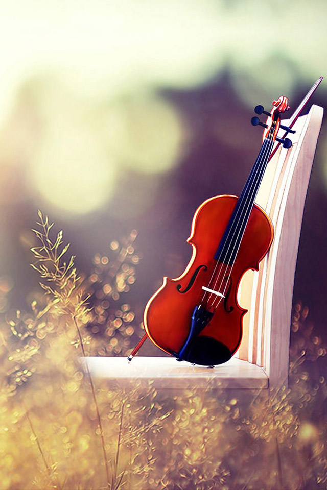 Violin Simply Beautiful iPhone Wallpaper