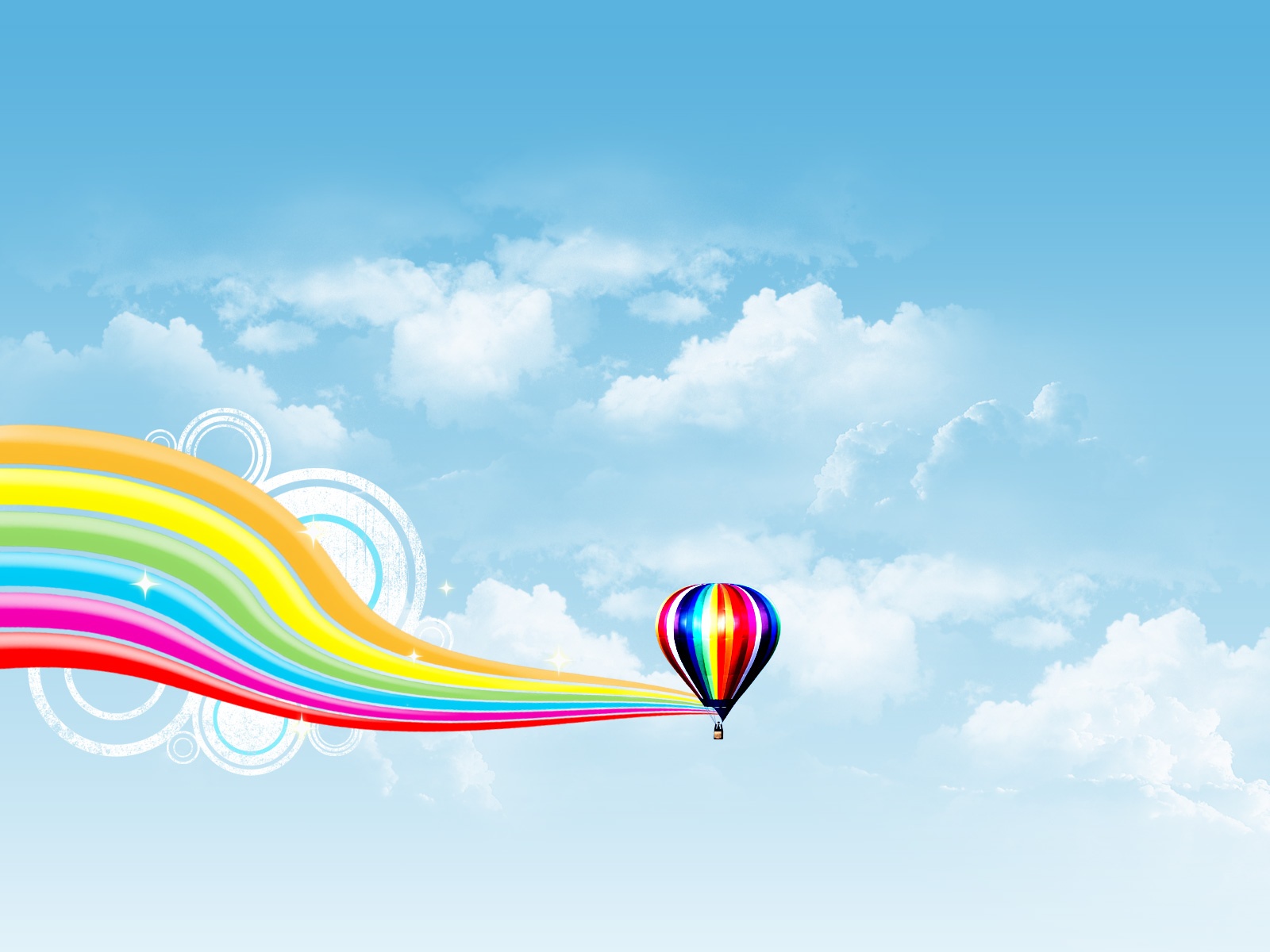 Air Balloon Rainbow Wave Wallpaper55 Best Wallpaper For Pcs