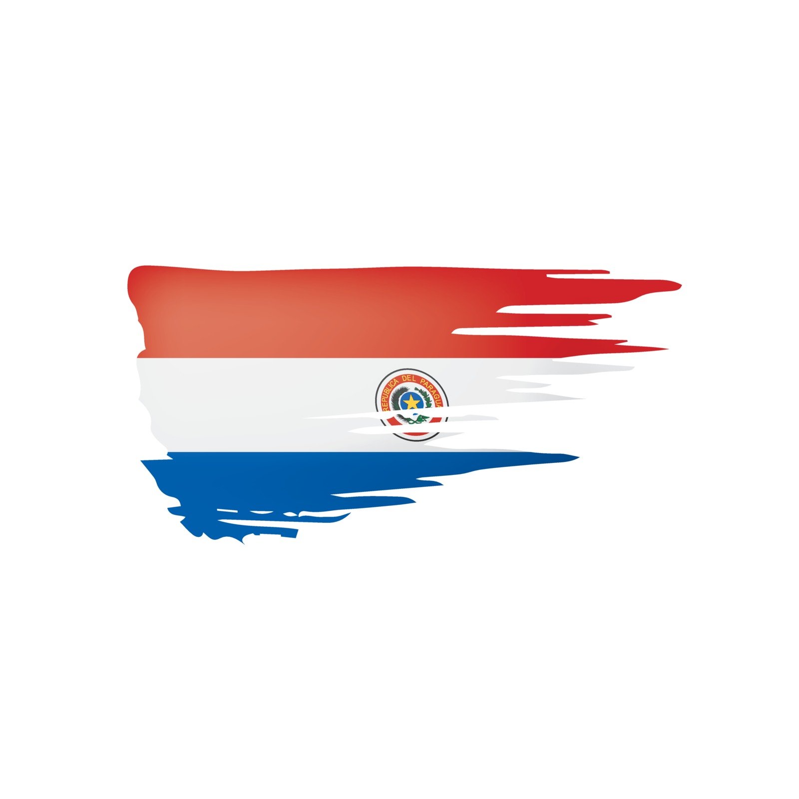 🔥 Free download Paraguay flag vector illustration on a white background ...