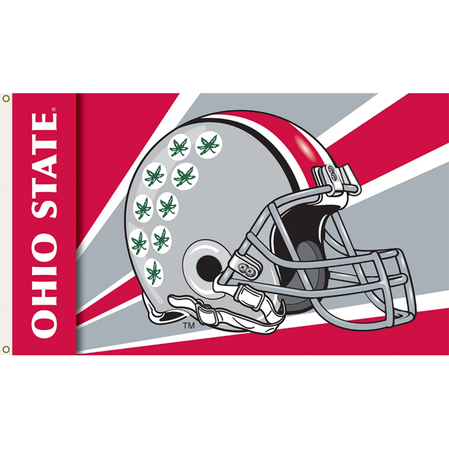 Ohio State Helmet Stripe Wallpaper Border