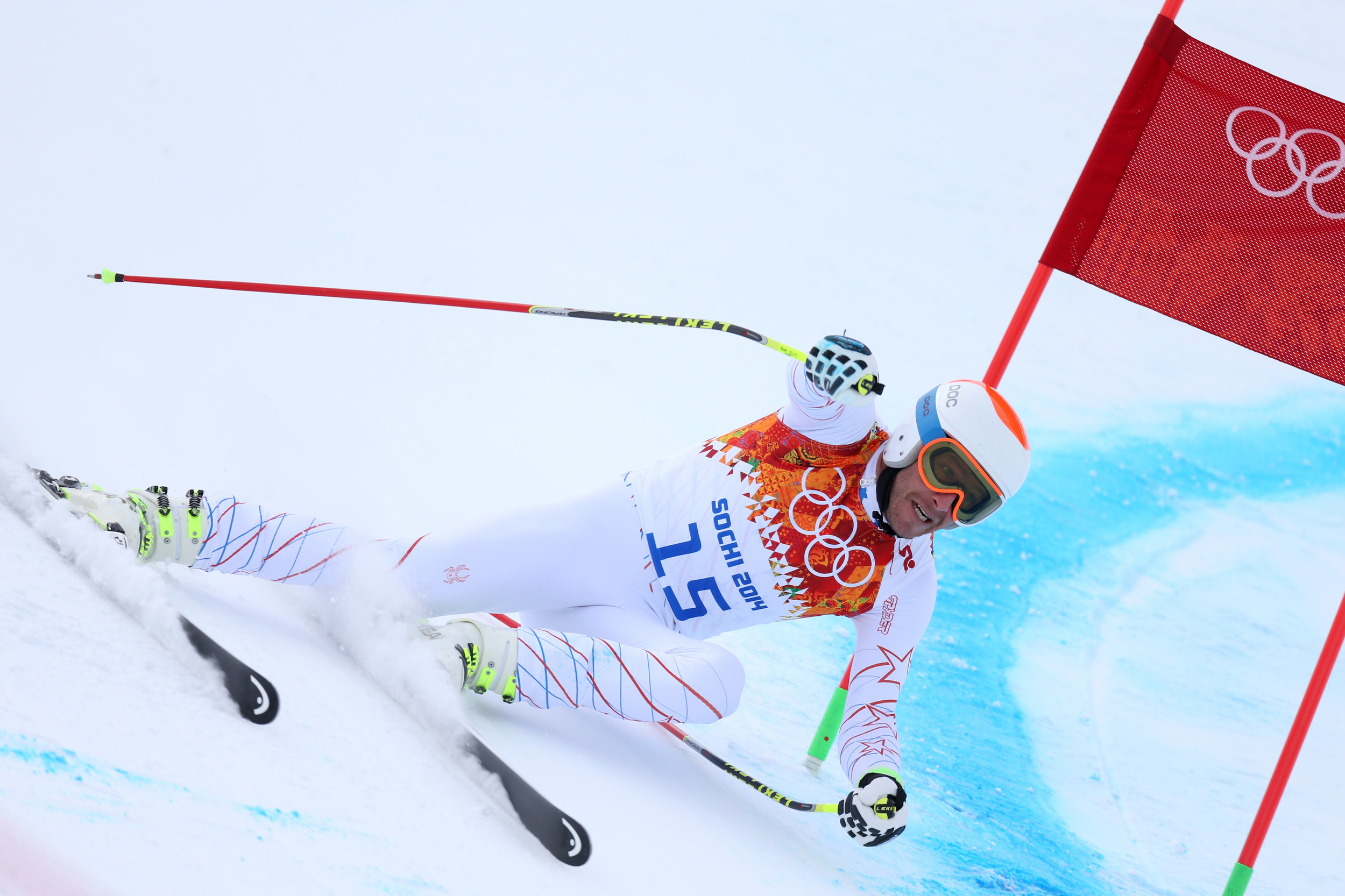 Downhill Skiing At The Olympics In Sochi Wallpaper And