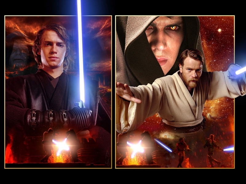Anakin Skywalker Vs Obi Wan Kenobi Wallpaper obi wan kenobi and Anakin