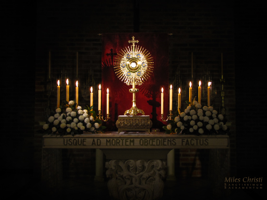 Blessed Be Jesus In The Most Holy Sacrament Of