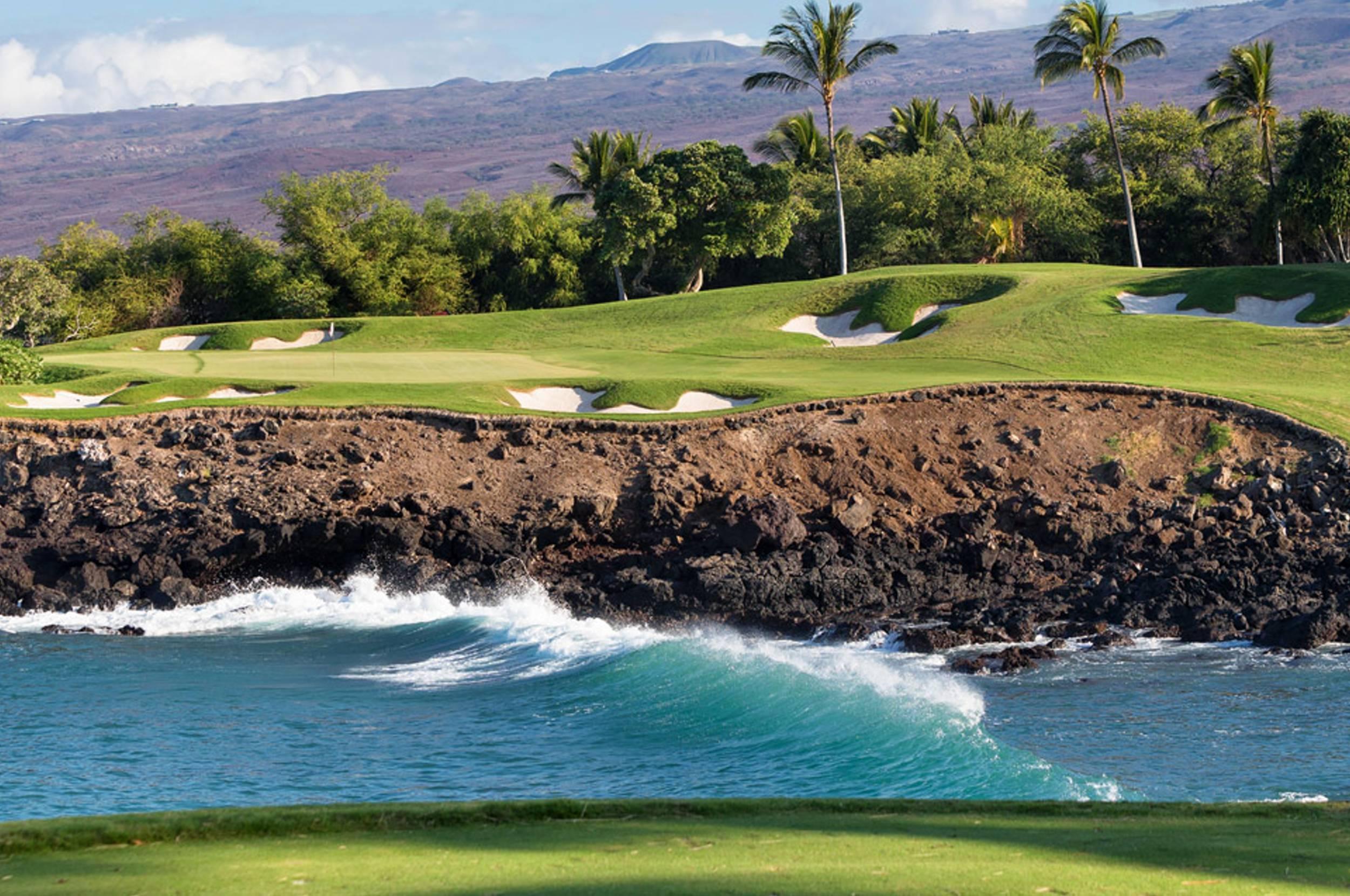 Hawaii Beach Golf Course HD Desktop Wallpaper Widescreen High