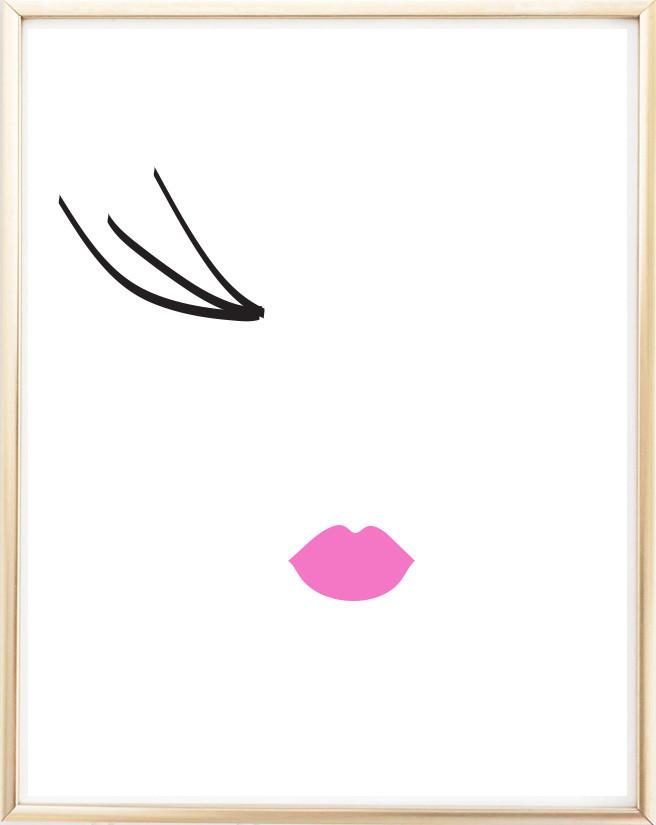 Bonne Nuit Typography Eyelashes Poster Designs By Maria Inc