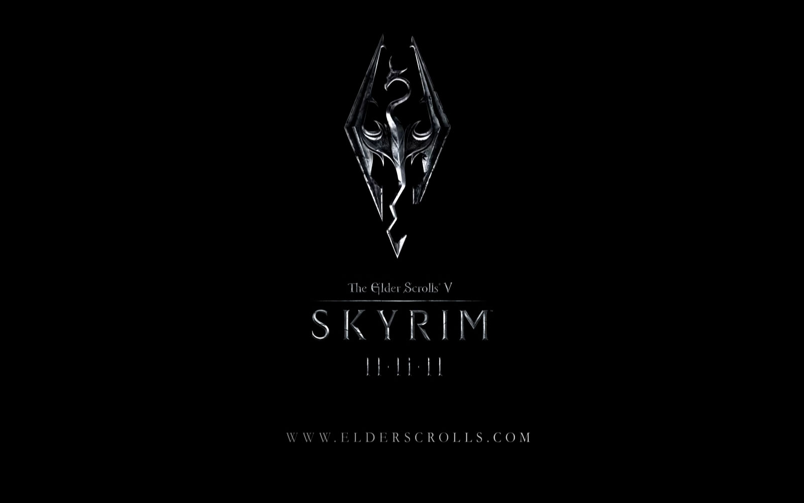 Wallpaper The Elder Scrolls Skyrim Logo