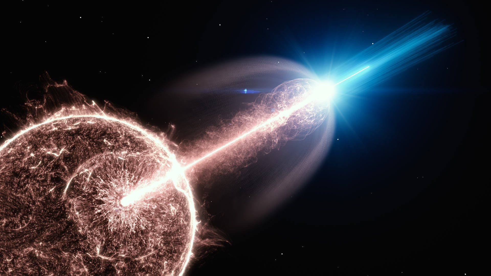 Astronomers Detect High Energy Gamma Rays from Afterglow of Long