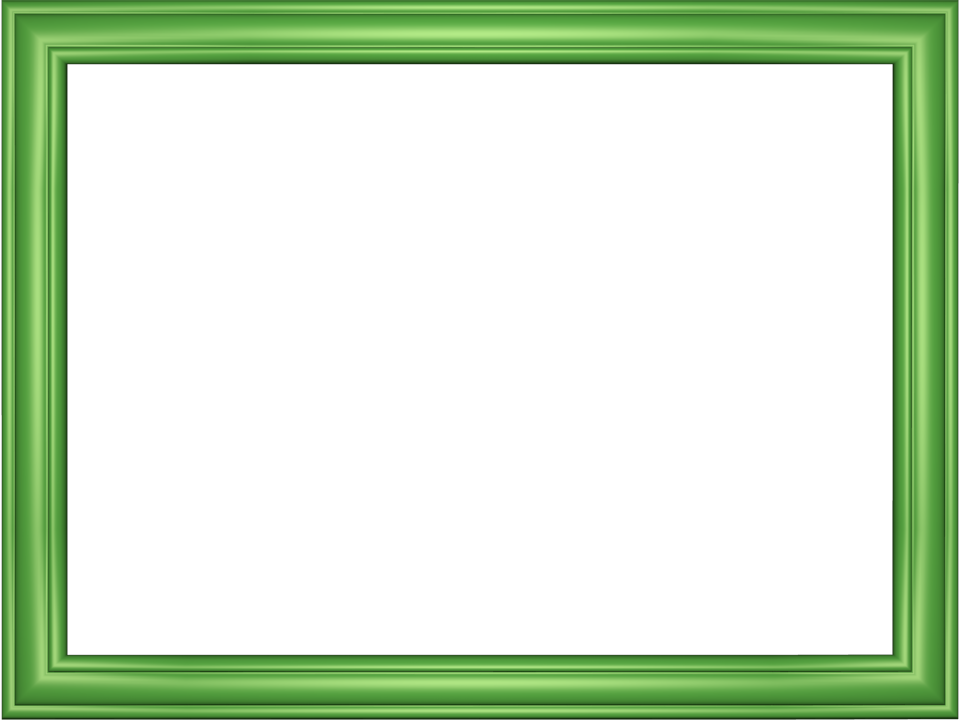 Elegant Embossed Frame Border In Light Green Color Rectangular