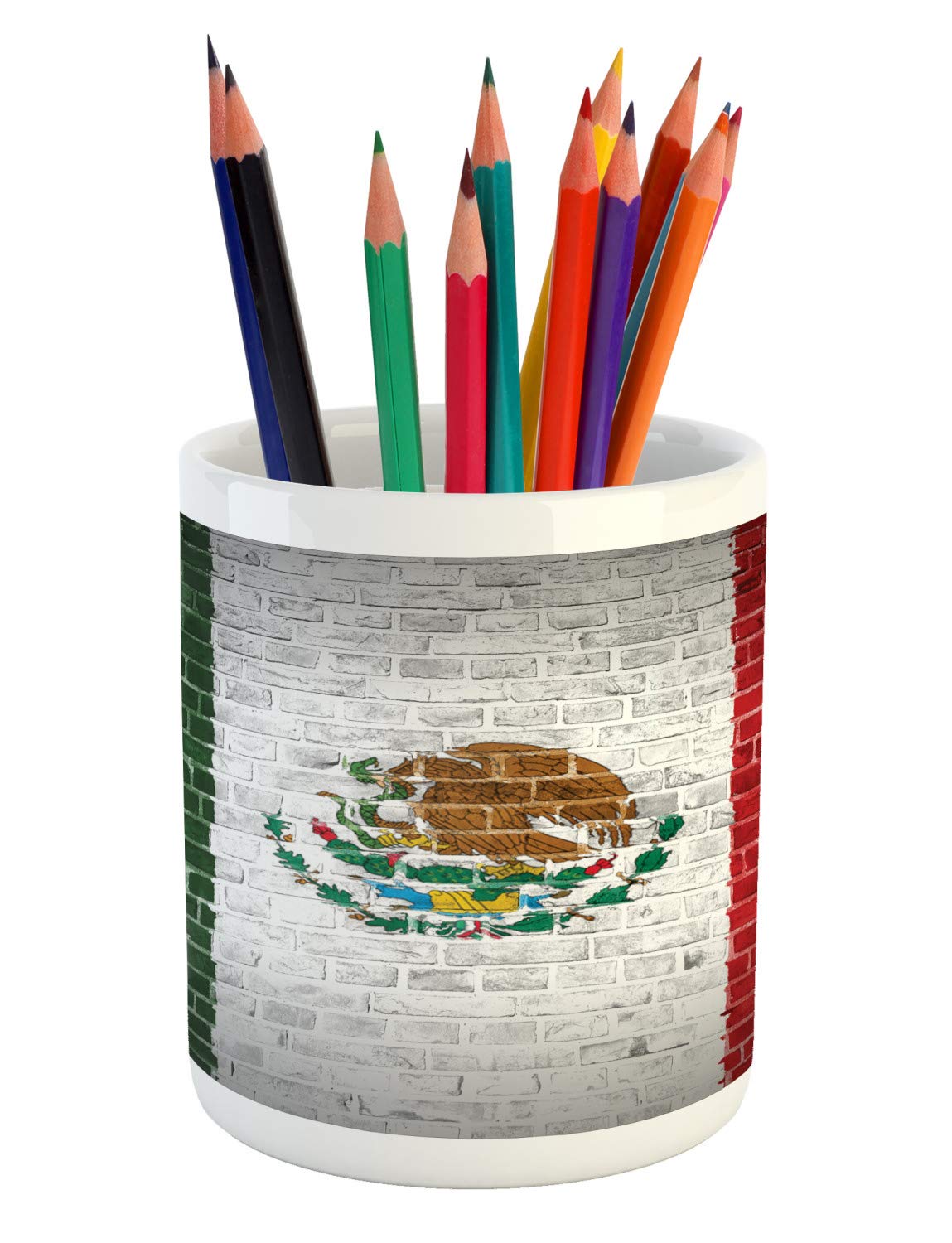 Amazon Ambesonne Mexica Pencil Pen Holder Latina Country