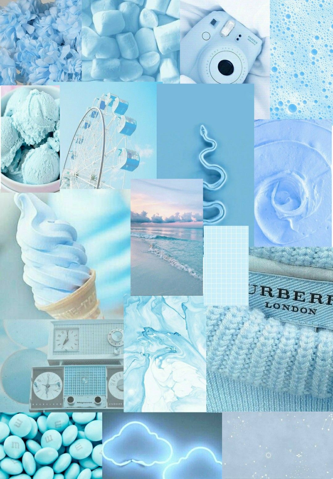 Pastel Blue Aesthetic Wallpaper