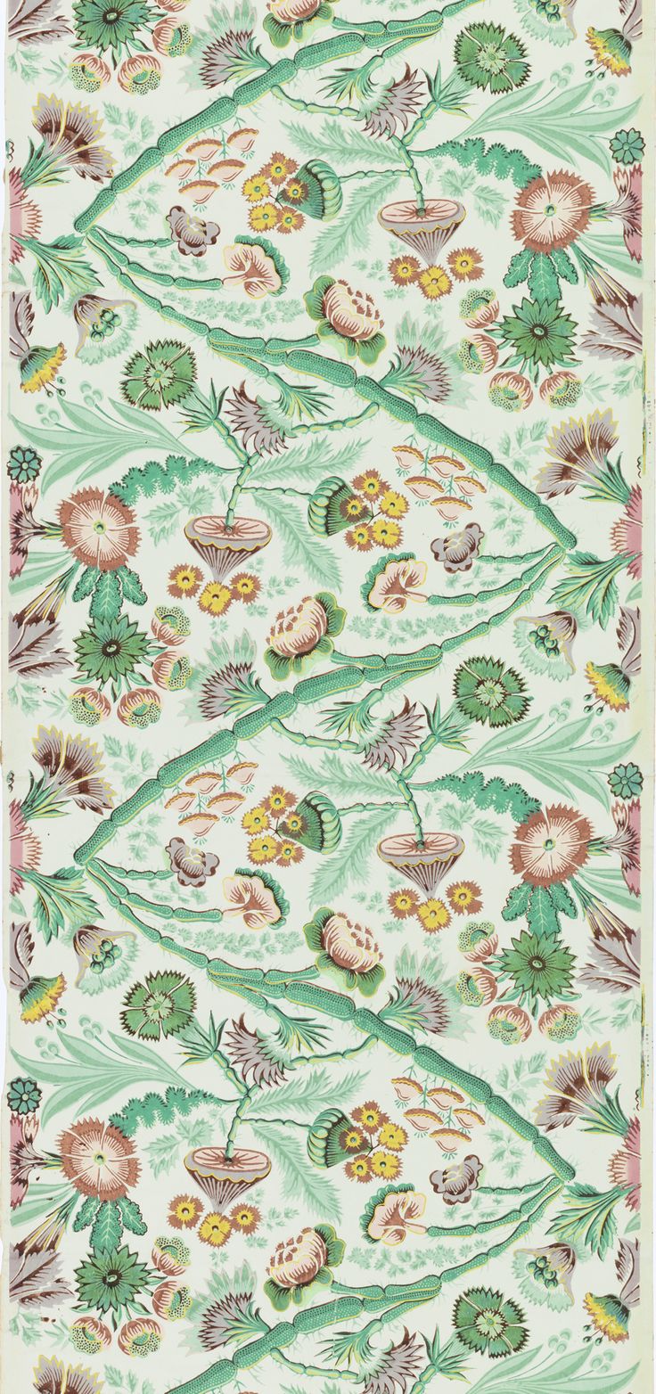 18th century English wallpaper 2D Work Patterns Pinterest
