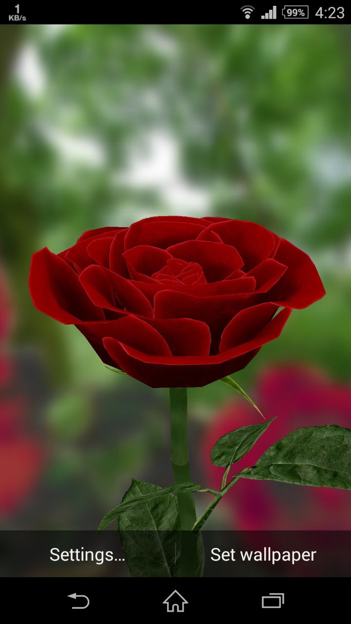 3d Rose Live Wallpaper For Android Topandroidwallpaper