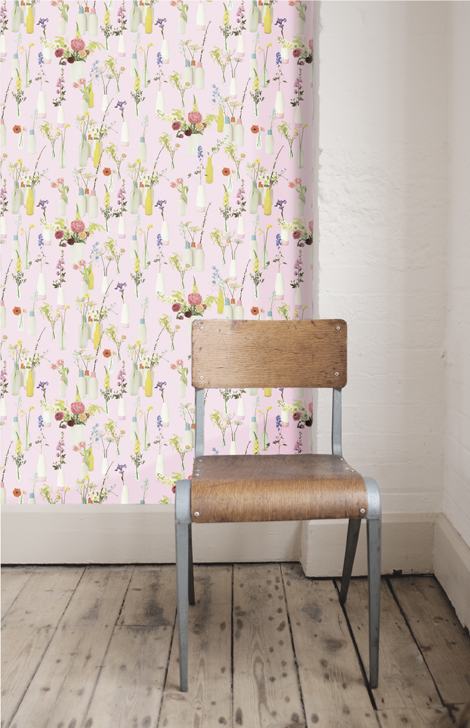  Design for the Interior Isabelle Pink my new wallpaper made in UK