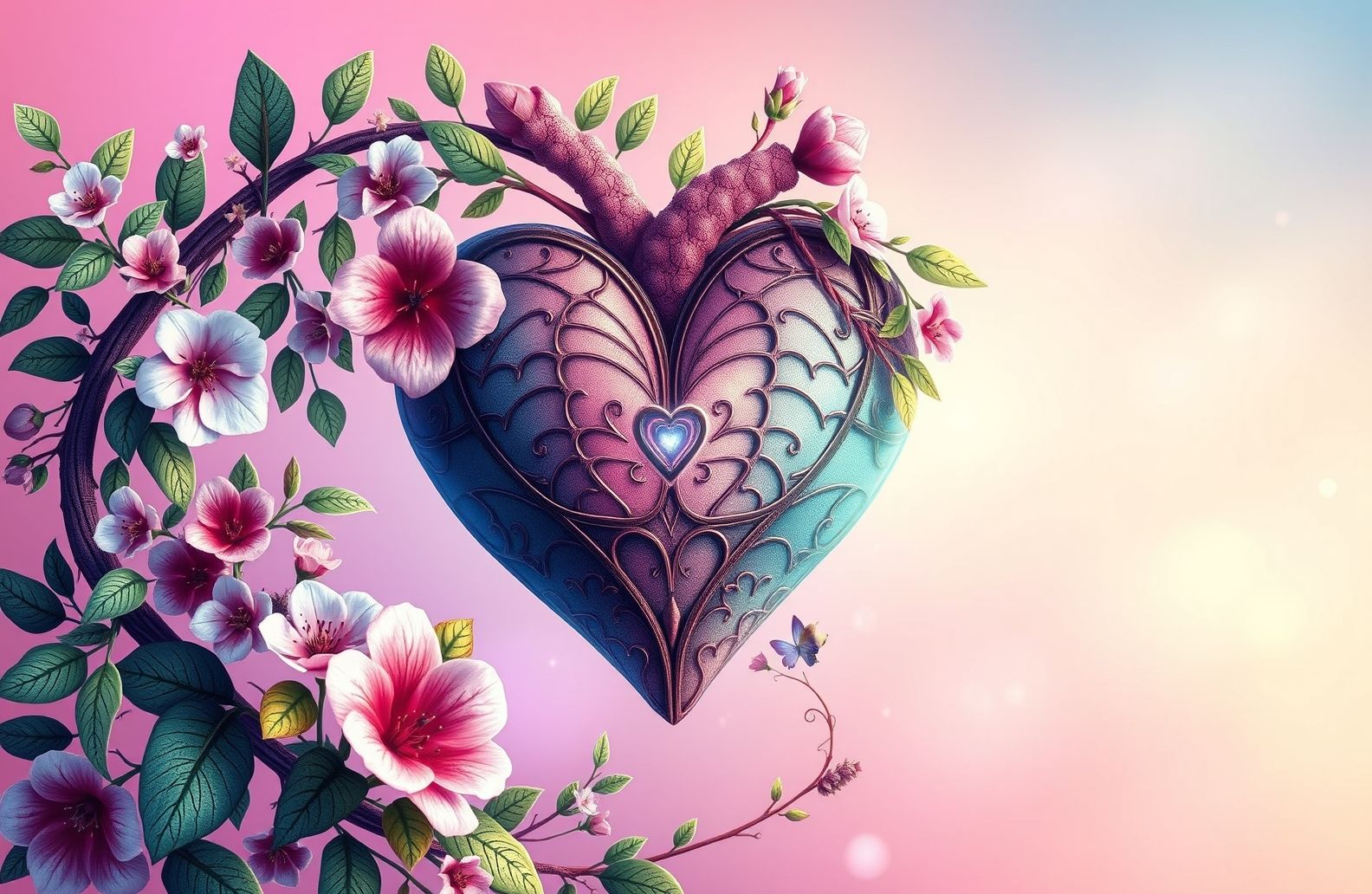 Heart HD Wallpaper In Full Screen