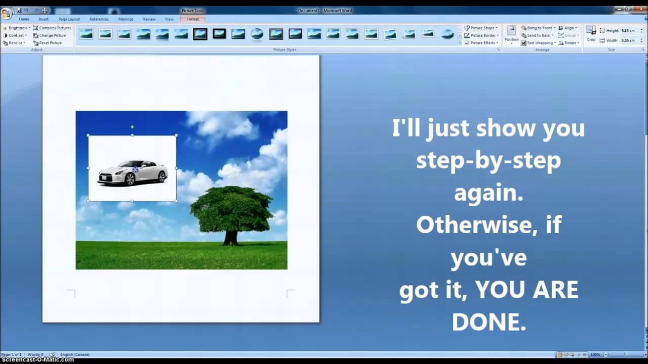 Microsoft Office Word Remove The Background Of A