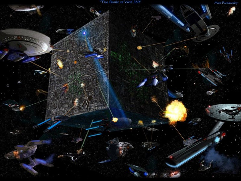 Borg Cube The Will Prevail Next Generation Series By