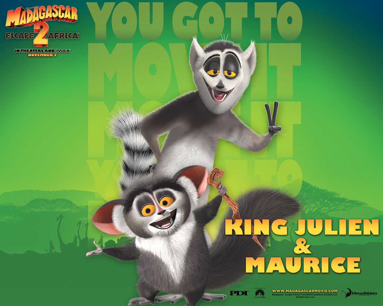 King Julien Maurice Madagascar Wallpaper